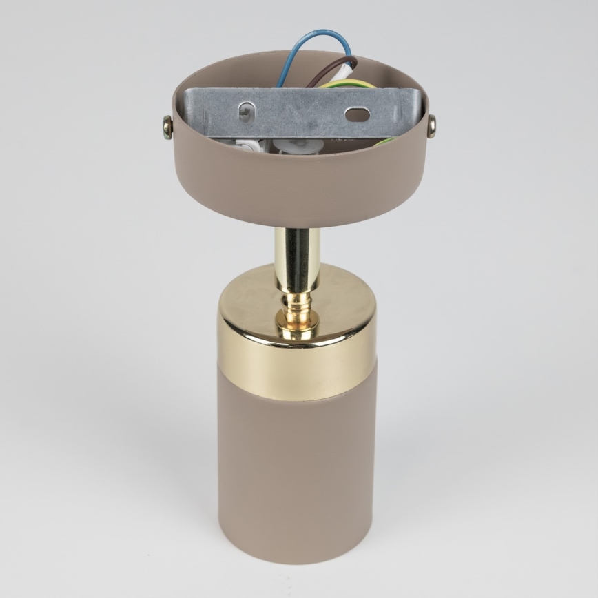 Brilagi - Foco de parede POKER 1xGU10/25W/230V bege/dourado