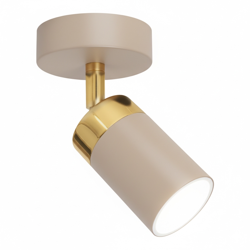 Brilagi - Foco de parede POKER 1xGU10/25W/230V bege/dourado