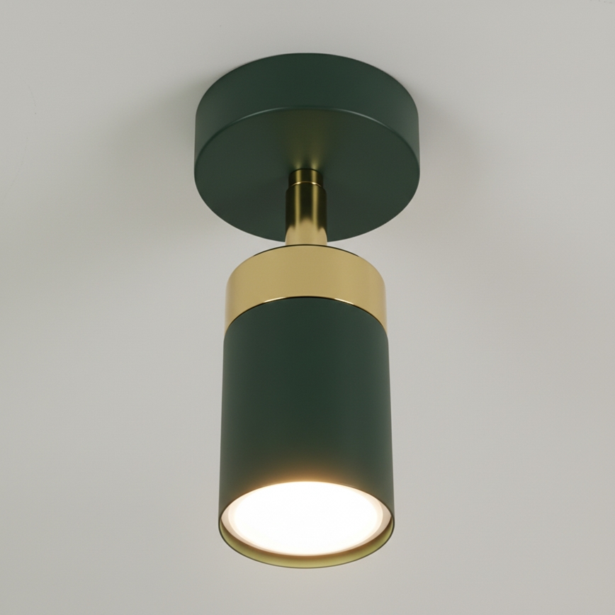 Brilagi - Foco de parede POKER 1xGU10/25W/230V verde/dourado