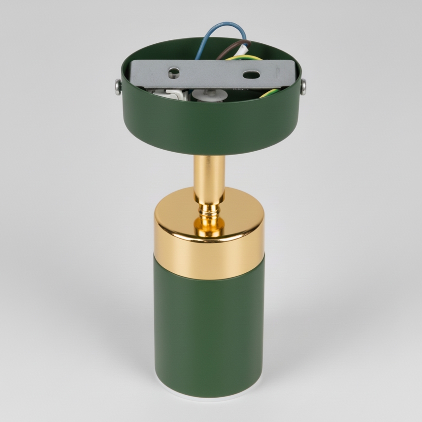 Brilagi - Foco de parede POKER 1xGU10/25W/230V verde/dourado