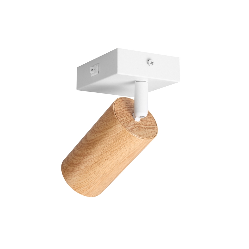 Brilagi - Foco de parede SELE 1xGU10/30W/230V branco/decoração em carvalho