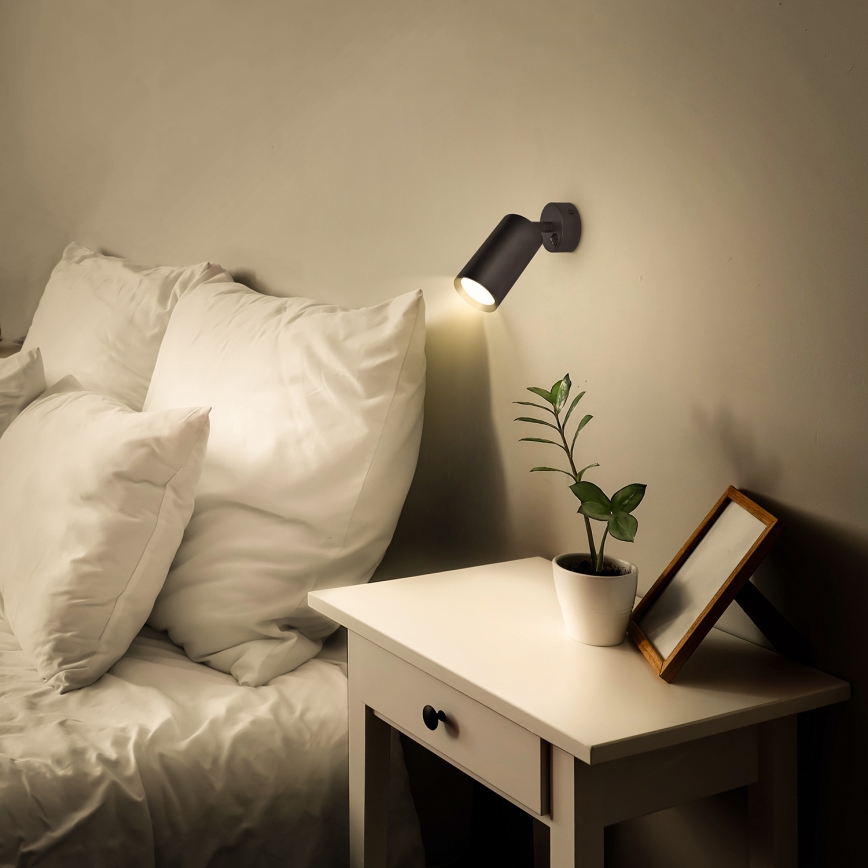 Brilagi - Foco de parede SELE 1xGU10/30W/230V preto