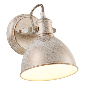 Brilagi - Foco de parede TECHNO 1xE27/60W/230V creme/pátina