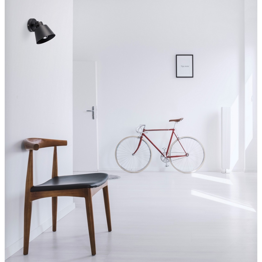 Brilagi - Foco de parede TECHNO 1xE27/60W/230V preto