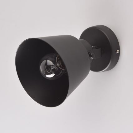 Brilagi - Foco de parede TECHNO 1xE27/60W/230V preto