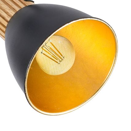 Brilagi - Foco Direcionável ODENSE 2xE14/10W/230V madeira/preto