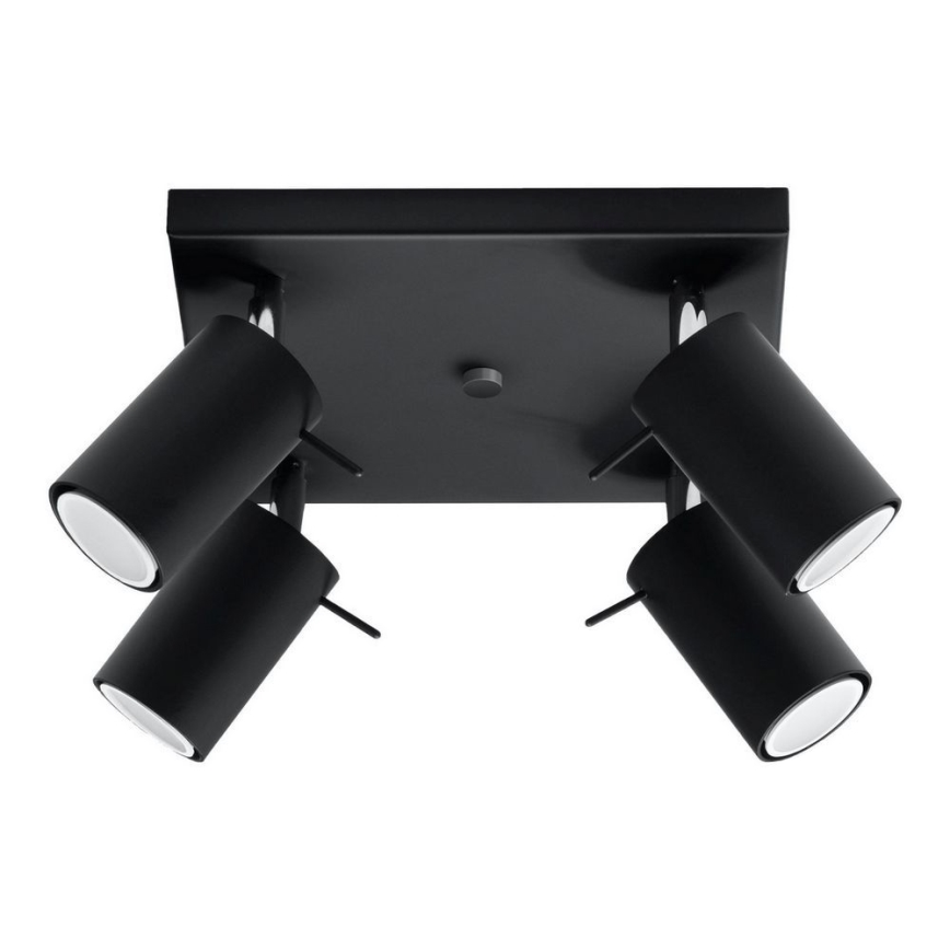 Brilagi -  Foco LED ASMUS 4xGU10/7W/230V preto