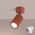 BRILAGI - Foco LED CRESTO 1xGU10/10W/230V laranja