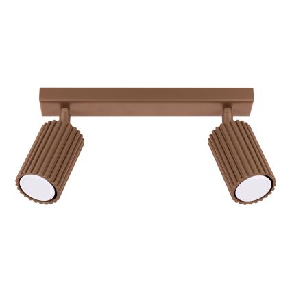 Brilagi - Foco LED CRESTO 2xGU10/10W/230V castanho