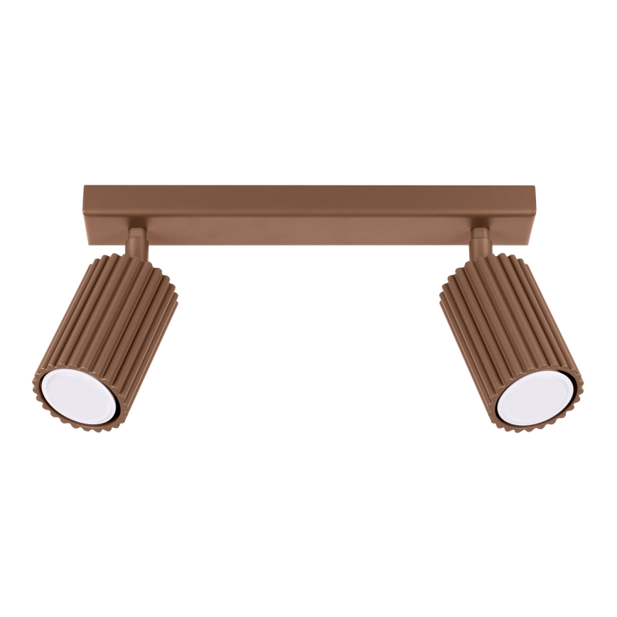 Brilagi - Foco LED CRESTO 2xGU10/10W/230V castanho