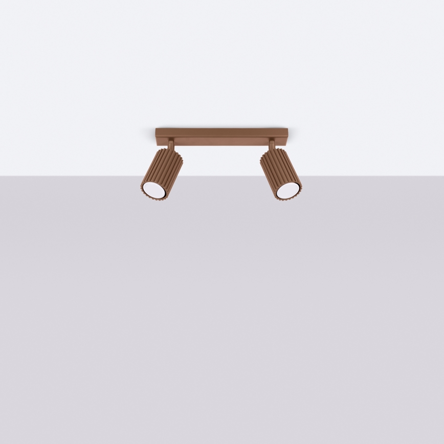 Brilagi - Foco LED CRESTO 2xGU10/10W/230V castanho