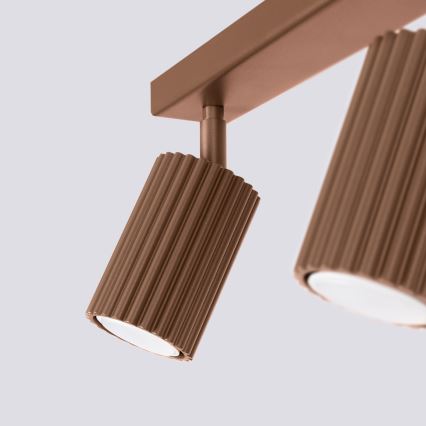 Brilagi - Foco LED CRESTO 2xGU10/10W/230V castanho