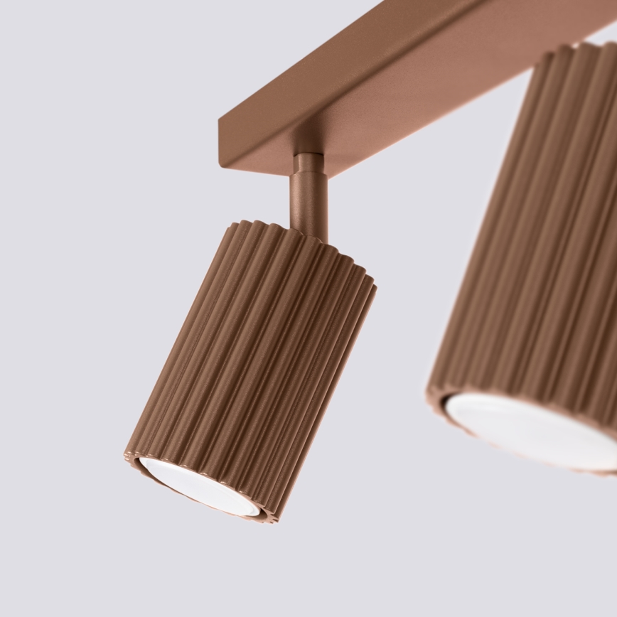 Brilagi - Foco LED CRESTO 2xGU10/10W/230V castanho