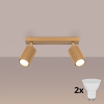 Brilagi - Foco LED CRESTO 2xGU10/10W/230V dourado