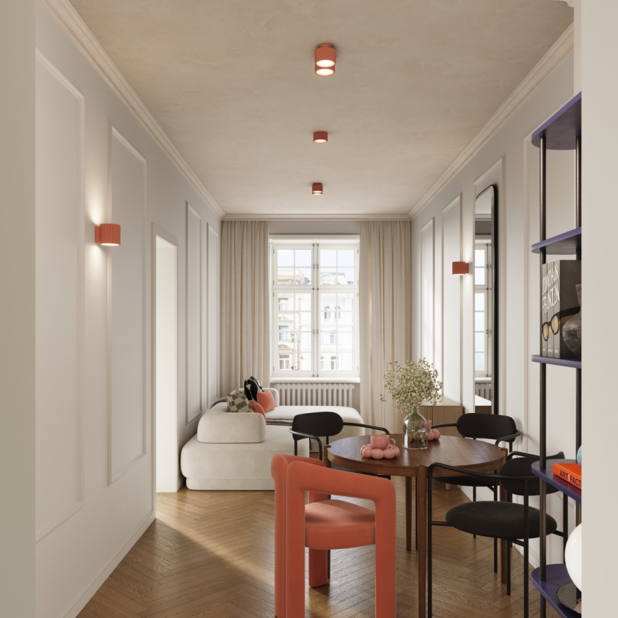 Brilagi - Foco LED de Embutir SFERA 1xGX53/30W/230V Ø 10 cm rosa