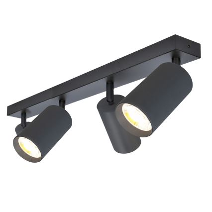 Brilagi - LED RGBW Spot dimerizável SELE 4xGU10/4,8W/230V 3000K antracite + comando remoto