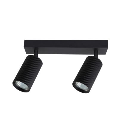 Brilagi - Spot LED RGBW regulável SELE MODERN 2xGU10/6W/230V 3000K preto + comando remoto