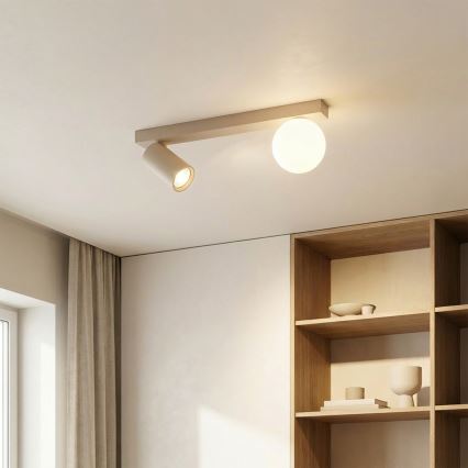 Brilagi - Foco orientável SELE BALL 1xGU10/30W/230V + 1xG9/10W bege