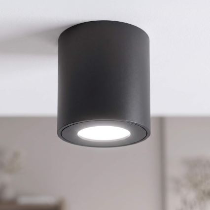 BRILAGI - Foco para casa de banho MIA 1xGU10/30W/230V 84x80 mm preto IP54