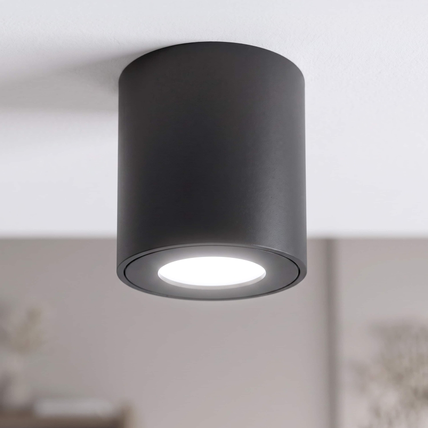 BRILAGI - Foco para casa de banho MIA 1xGU10/30W/230V 84x80 mm preto IP54