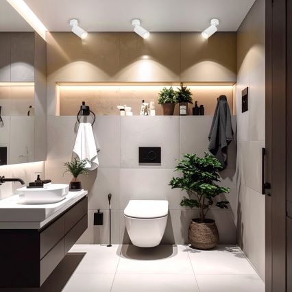 Brilagi - Foco para casa de banho SELE 1xGU10/30W/230V IP44 branco