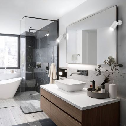 Brilagi - Foco para casa de banho SELE 1xGU10/30W/230V IP44 prateado