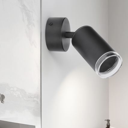 Brilagi - Foco para casa de banho SELE 1xGU10/30W/230V IP44 preto