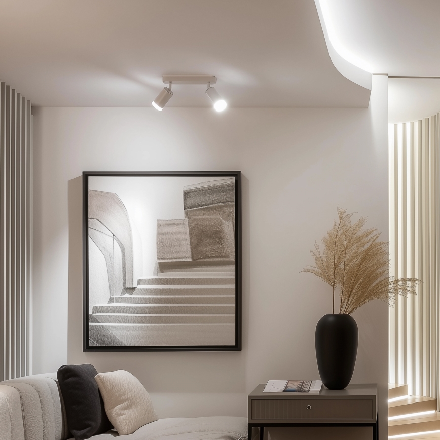 Brilagi - Foco para casa de banho SELE 2xGU10/30W/230V IP44 branco