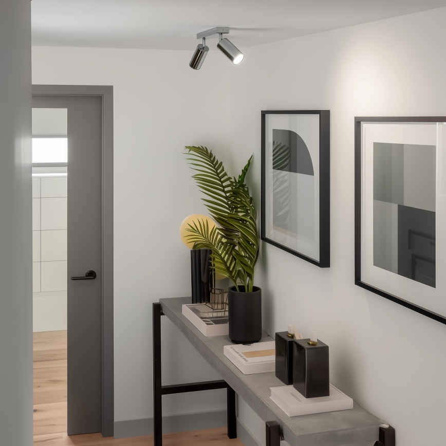 Brilagi - Foco para casa de banho SELE 2xGU10/30W/230V IP44 cromado brilhante