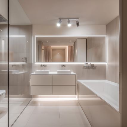 Brilagi - Foco para casa de banho SELE 3xGU10/30W/230V IP44 cromado brilhante