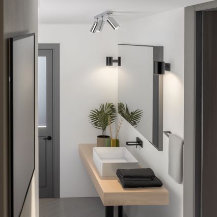 Brilagi - Foco para casa de banho SELE 3xGU10/30W/230V IP44 cromado brilhante