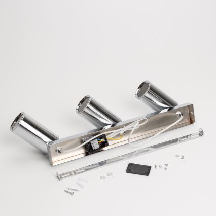 Brilagi - Foco para casa de banho SELE 3xGU10/30W/230V IP44 cromado brilhante