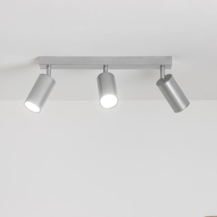 Brilagi - Foco para casa de banho SELE 3xGU10/30W/230V IP44 prateado