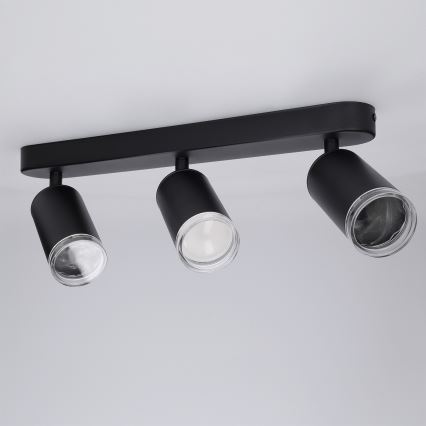 Brilagi - Foco para casa de banho SELE 3xGU10/30W/230V IP44 preto