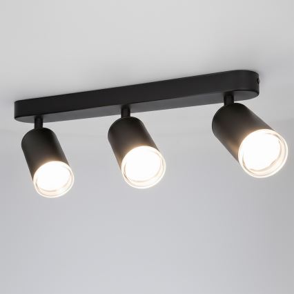 Brilagi - Foco para casa de banho SELE 3xGU10/30W/230V IP44 preto