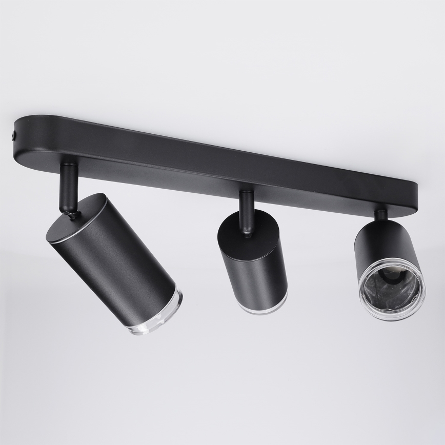 Brilagi - Foco para casa de banho SELE 3xGU10/30W/230V IP44 preto