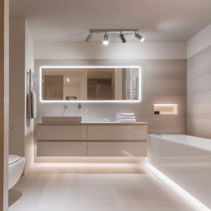 Brilagi - Foco para casa de banho SELE 4xGU10/30W/230V IP44 cromado brilhante