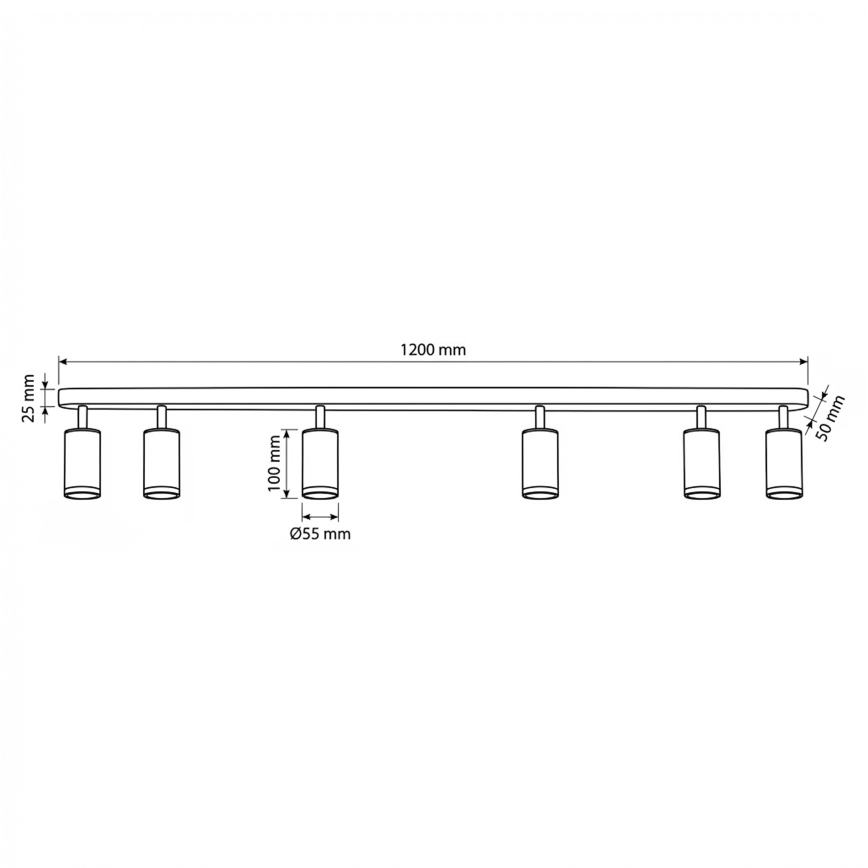 Brilagi - Foco para casa de banho SELE 6xGU10/30W/230V IP44 branco