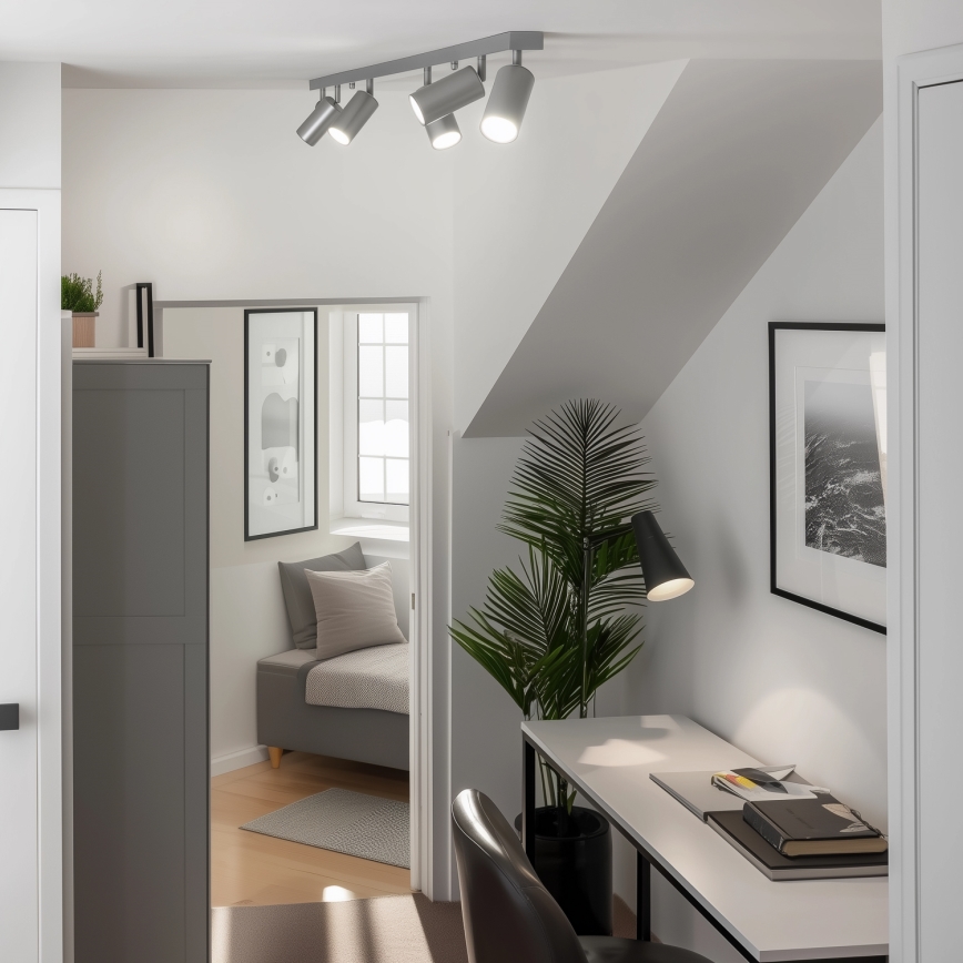 Brilagi - Foco para casa de banho SELE 6xGU10/30W/230V IP44 prateado