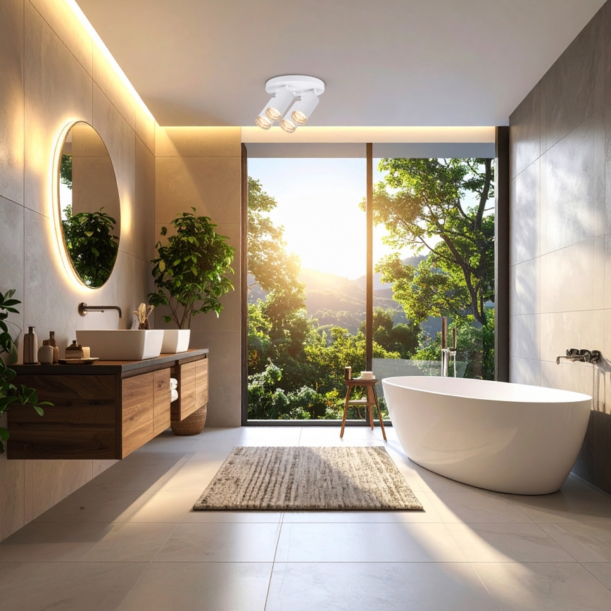 Brilagi - Foco para casa de banho SELE AQUA 4xGU10/30W/230V IP44 branco