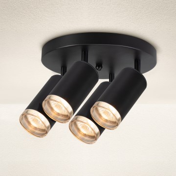 Brilagi - Foco para casa de banho SELE AQUA 4xGU10/30W/230V IP44 preto