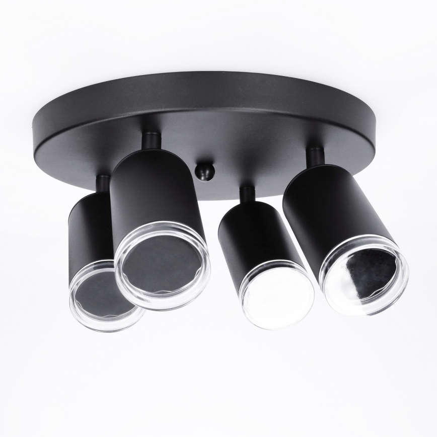 Brilagi - Foco para casa de banho SELE AQUA 4xGU10/30W/230V IP44 preto
