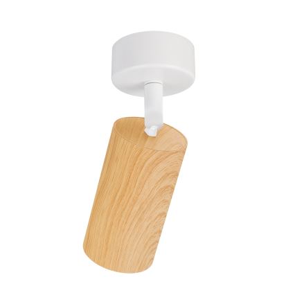 Brilagi - Foco SELE 1xGU10/30W/230V branco/decoração em carvalho