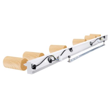 Brilagi - Foco SELE 6xGU10/30W/230V branco/decoração em carvalho