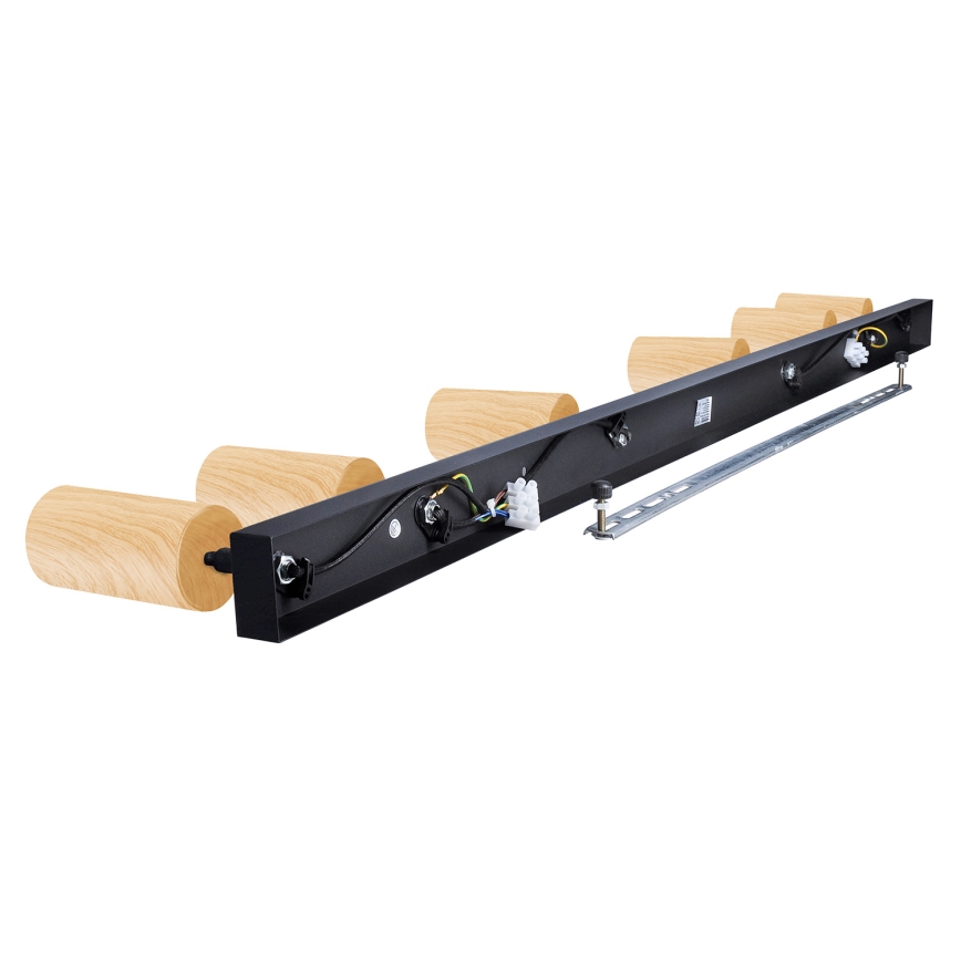 Brilagi - Foco SELE 6xGU10/30W/230V preto/decoração em carvalho