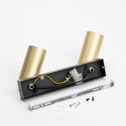 Brilagi - Foco SELE GOLDEN 2xGU10/30W/230V preto/dourado