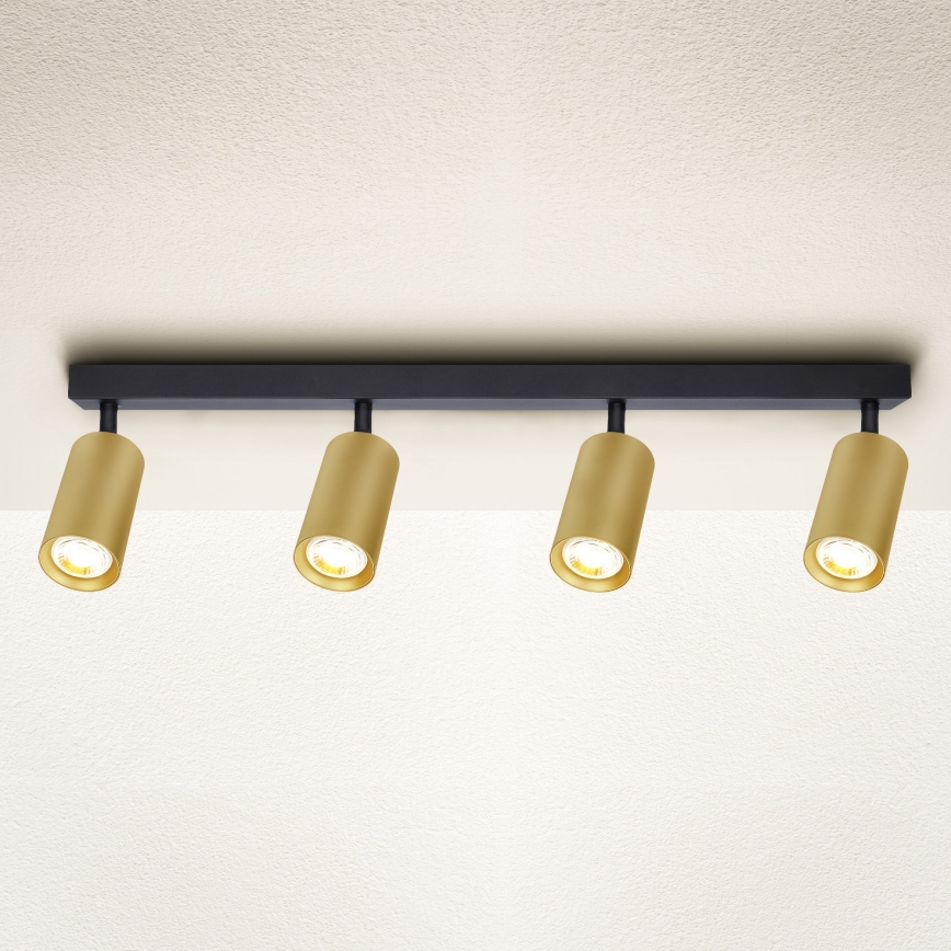 Brilagi - Foco SELE GOLDEN 4xGU10/30W/230V preto/dourado