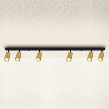 Brilagi - Foco SELE GOLDEN 6xGU10/30W/230V preto/dourado