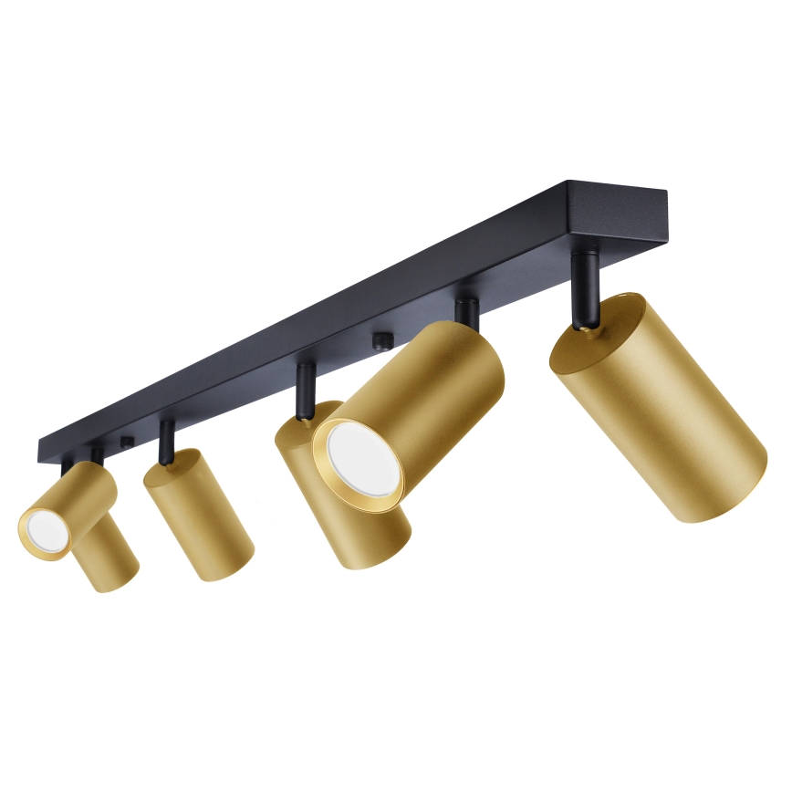 Brilagi - Foco SELE GOLDEN 6xGU10/30W/230V preto/dourado