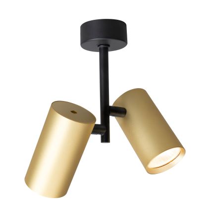 Brilagi - Foco SELE VERTICAL 2xGU10/30W/230V preto/dourado